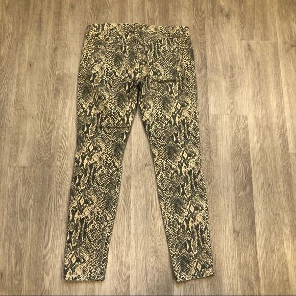 CURRENT/ELLIOTT The Ankle Skinny Snake Print Jeans Size 29 - Picture 5 of 8